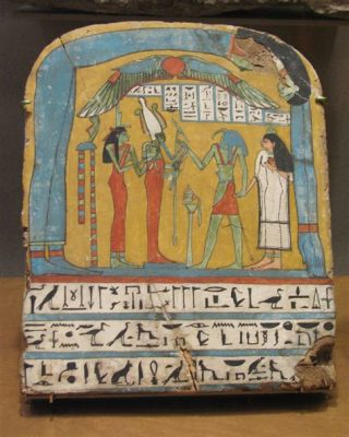 The Funerary Stela of Sebekhotep: A Monumental Journey Through the Afterlife and Intricate Hieroglyphic Narratives!